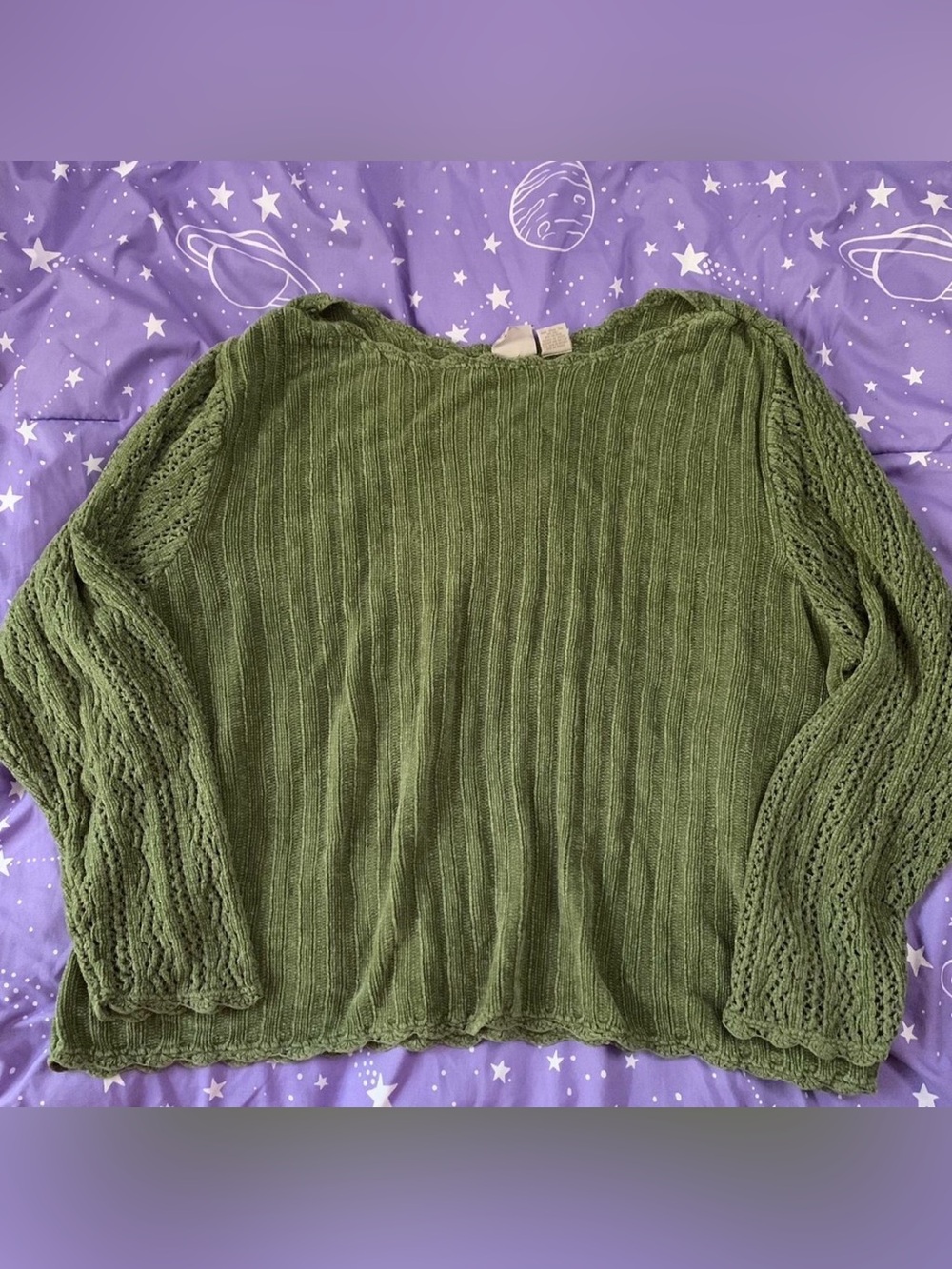 Women’s Olive Green Knit Sweater